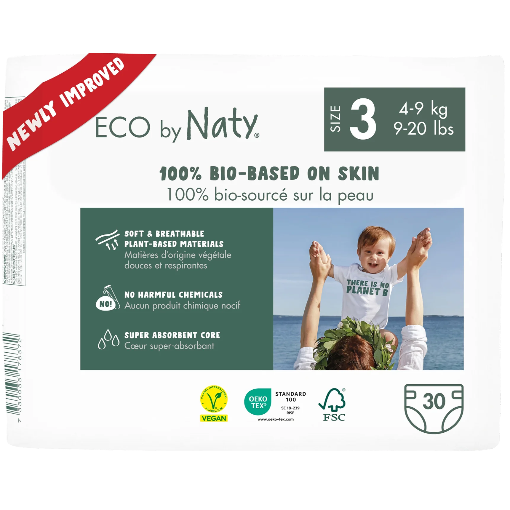 Eco Diapers Size 3 ( 30 CT)