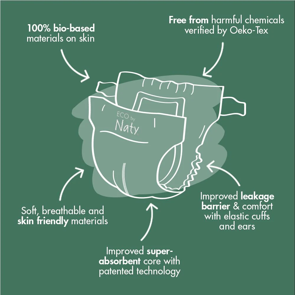 Eco Diapers Size 5 (22 CT) - Image 4