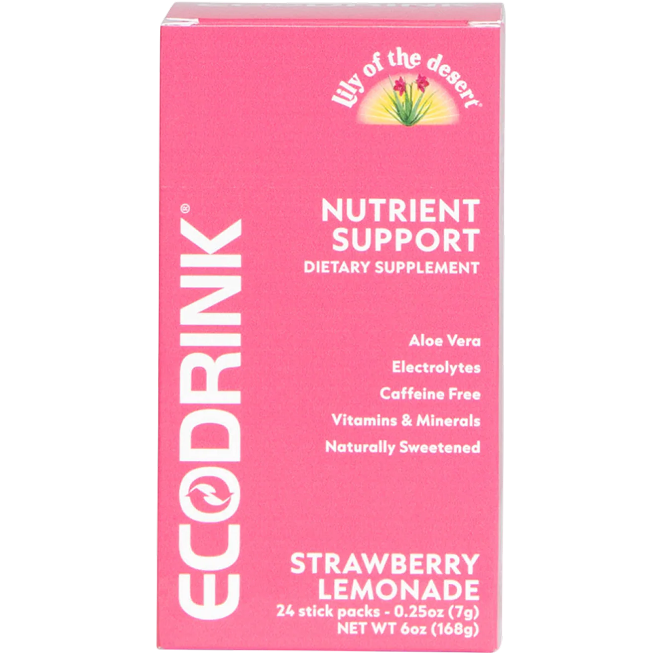 EcoDrink Nurtient Support - Strawberry Lemonade (24 CT)