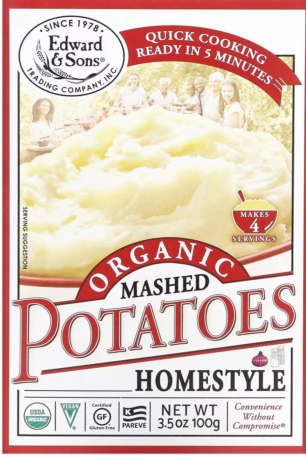 Organic Mashed Potatoes Home Style