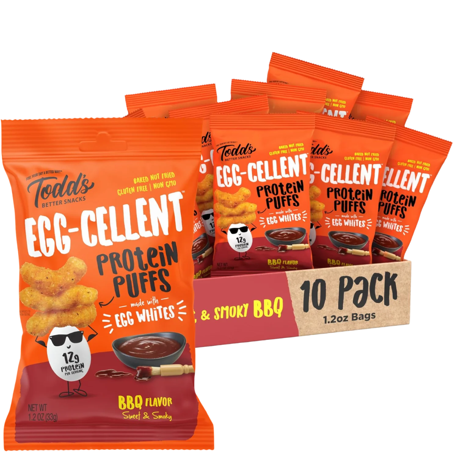 Egg-Cellent Protein Puffs - BBQ (10 CT)