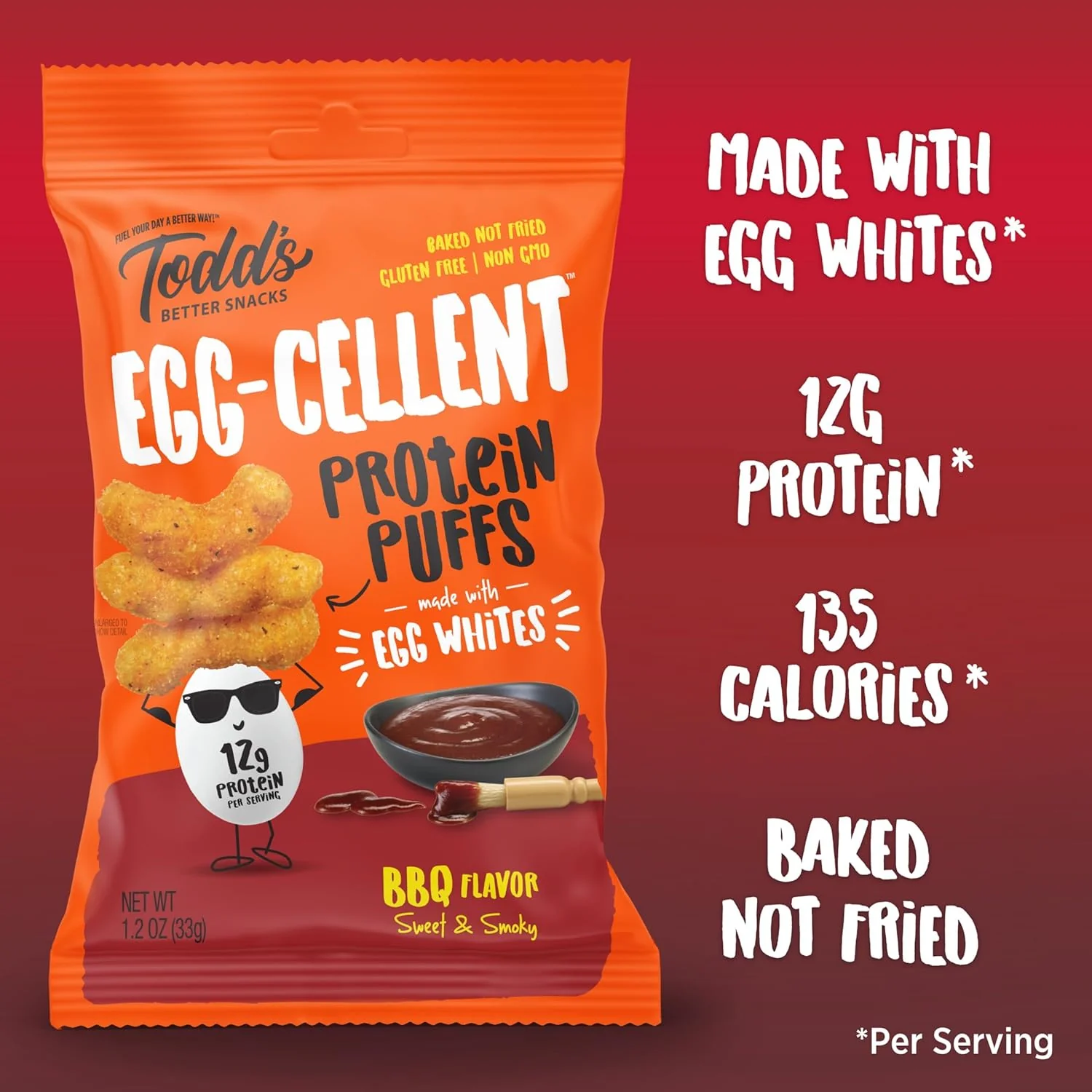 Egg-Cellent Protein Puffs - BBQ (10 CT) - Image 3