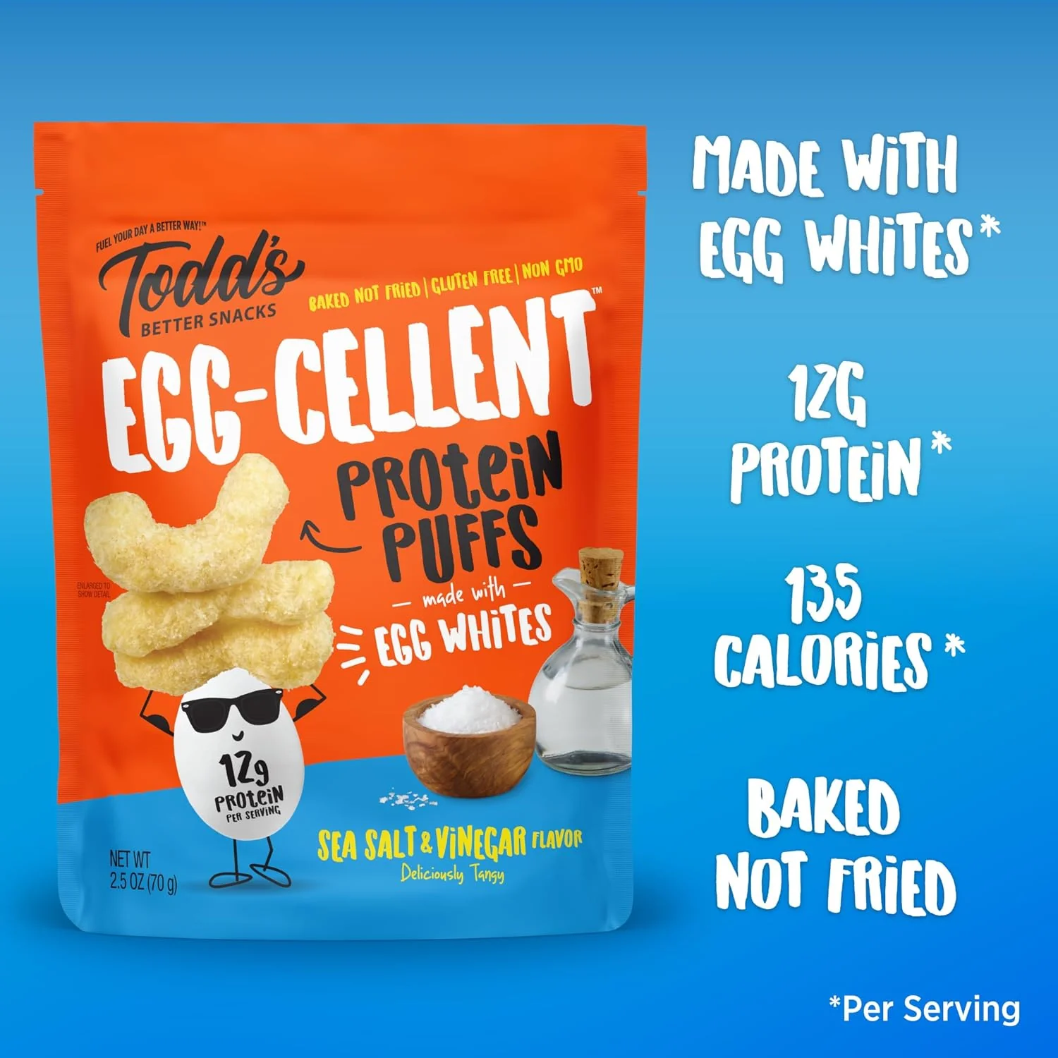 Egg-Cellent Protein Puffs - Sea Salt & Vinegar (4 CT) - Image 3