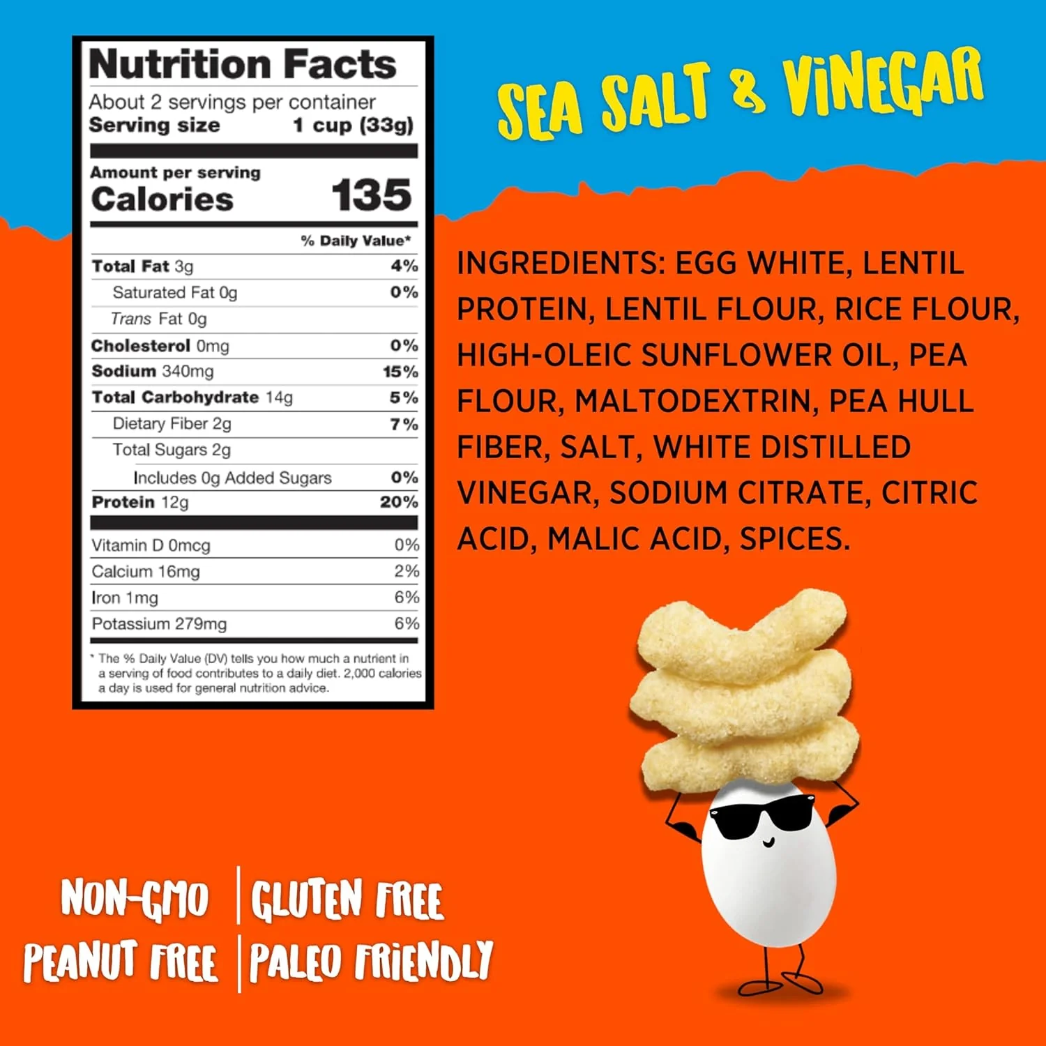 Egg-Cellent Protein Puffs - Sea Salt & Vinegar (4 CT) - Image 4