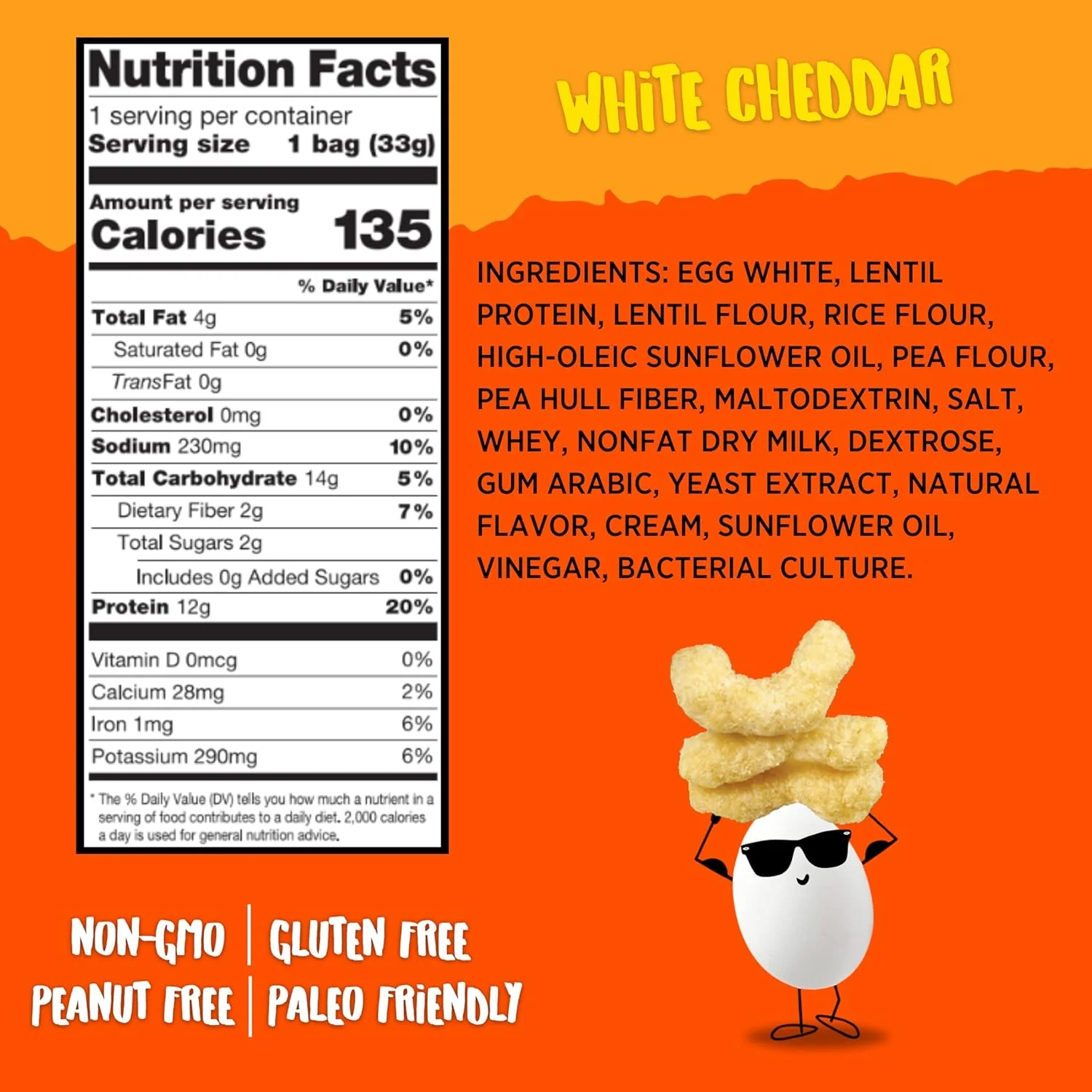 Egg-Cellent Protein Puffs - White Cheddar (10 Pack) - Image 5