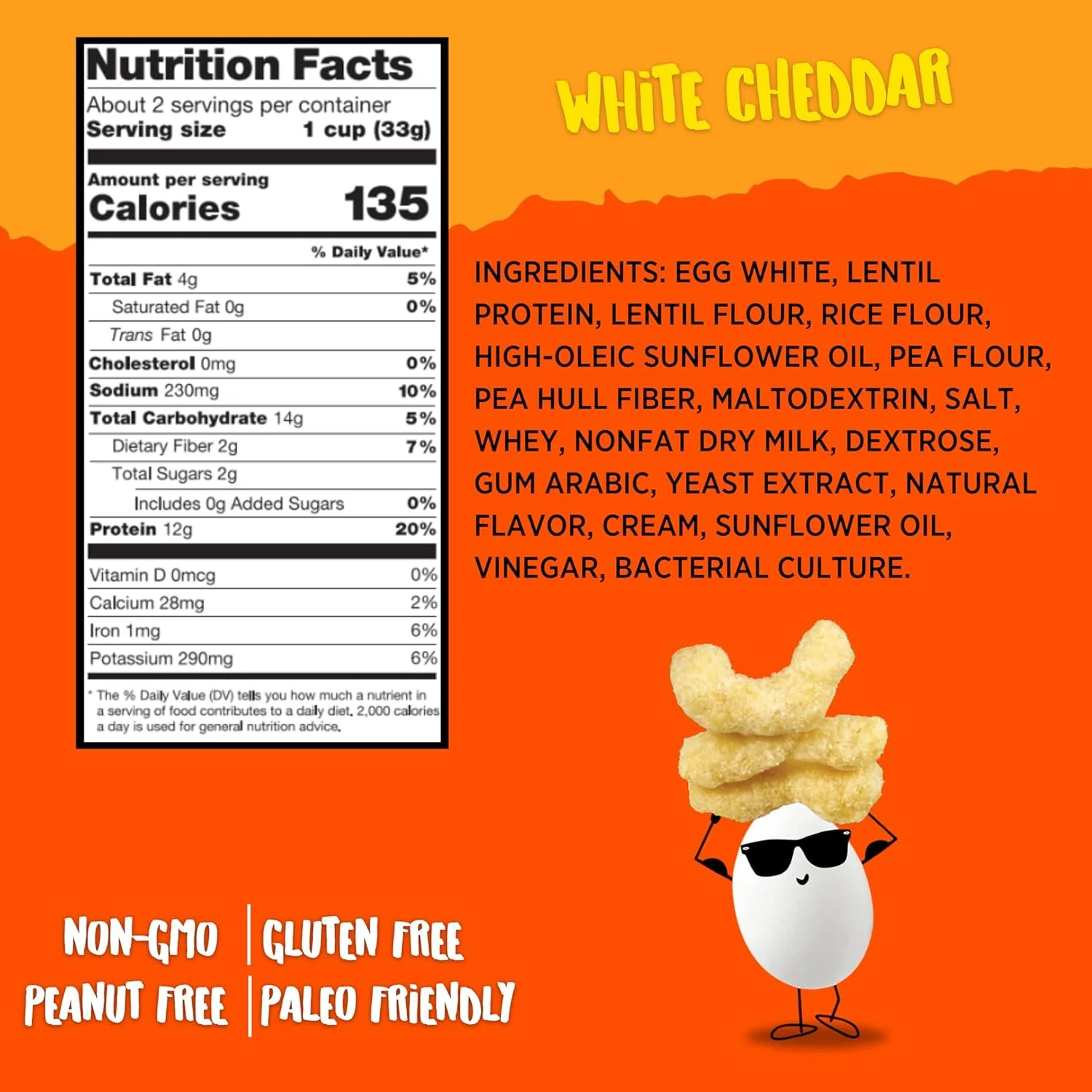 Egg-Cellent Protein Puffs - White Cheddar - Image 3