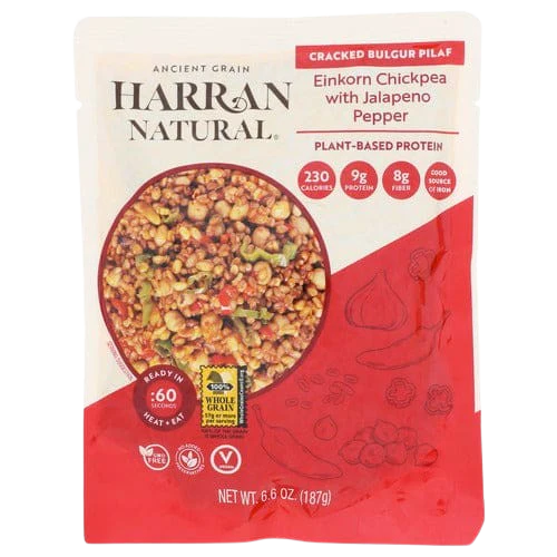 Einkorn Chickpea with Jalapeno Pepper Bulgur Wheat Pilaf (8 Pack) - Image 2