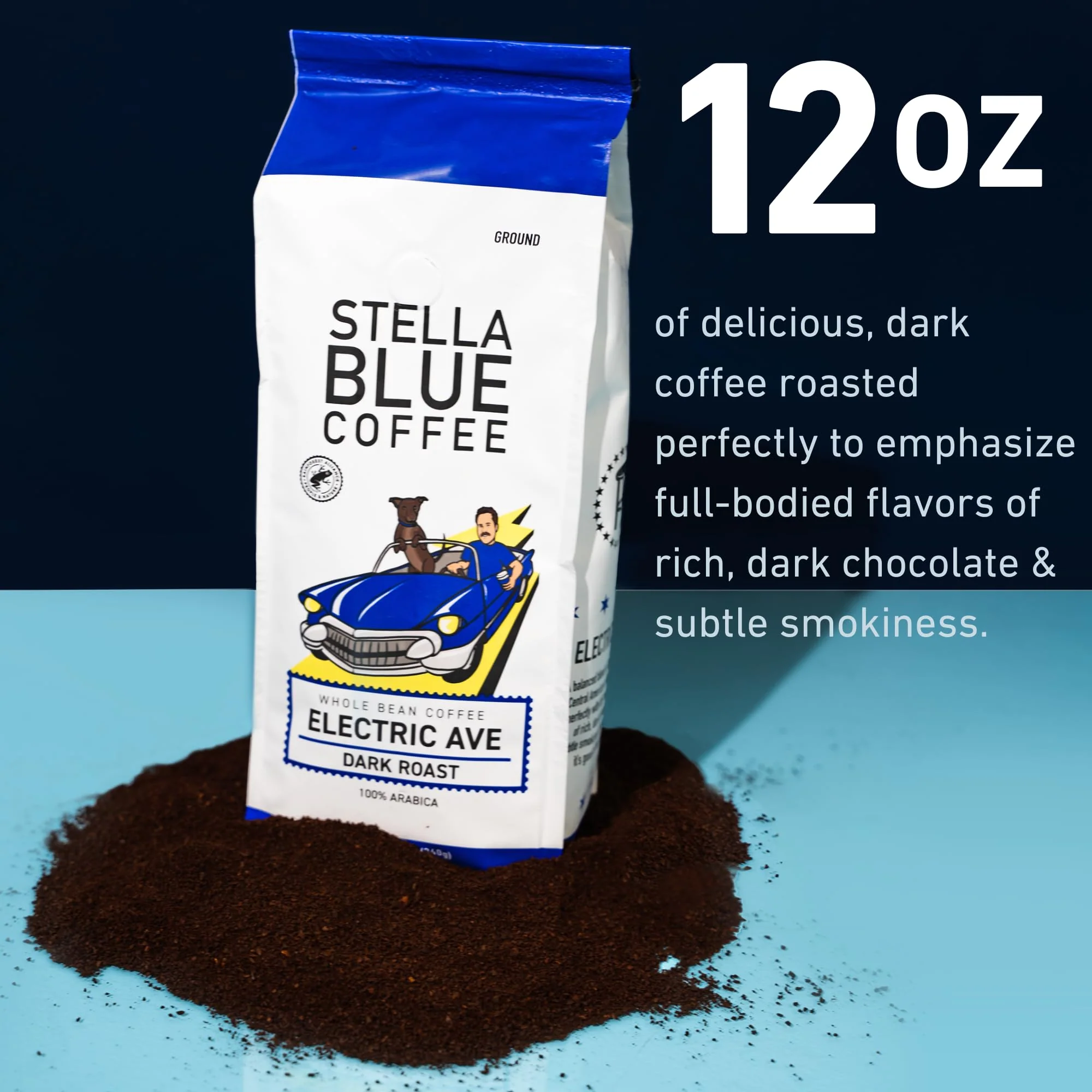 Electric Avenue Dark Roast Ground Coffee - Image 2