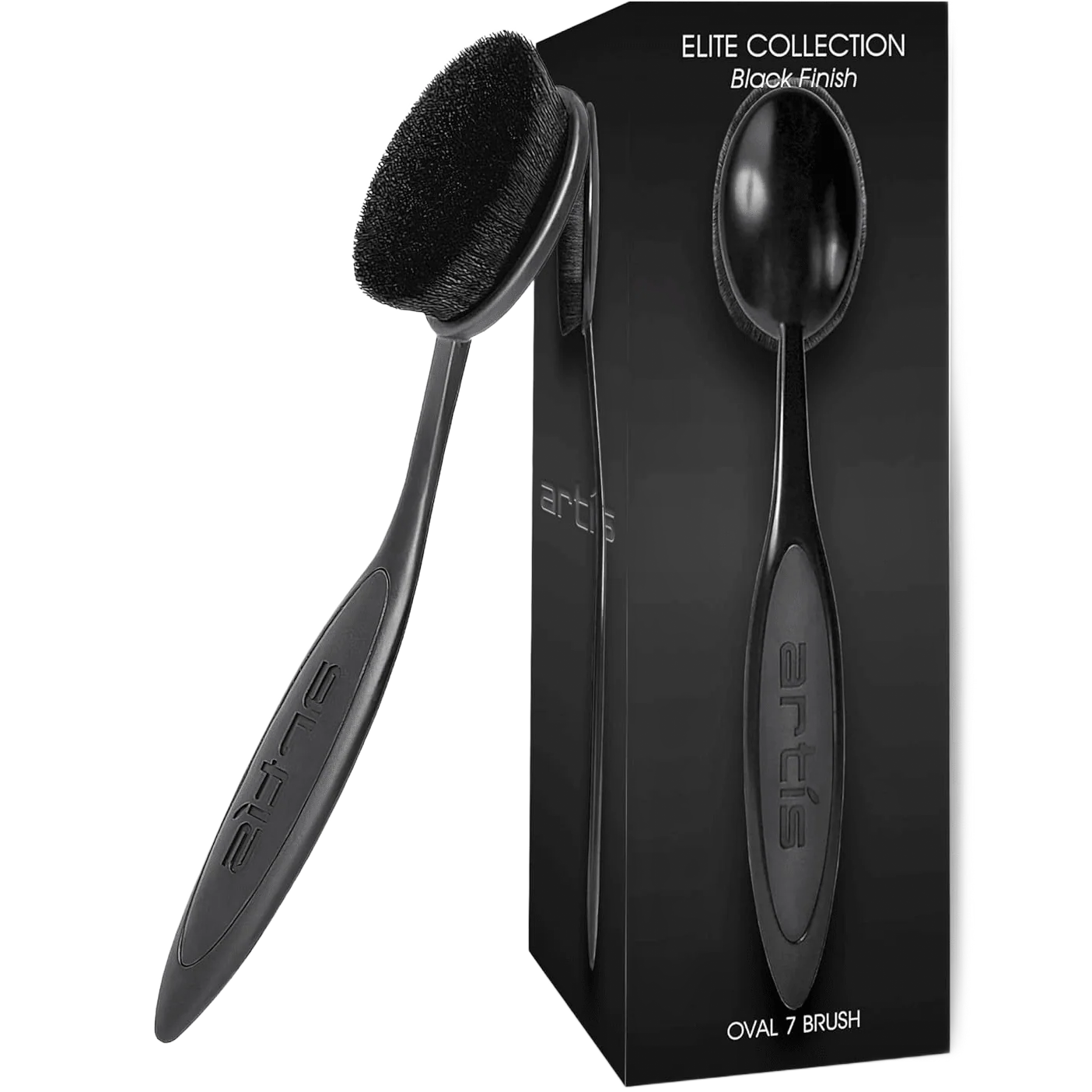 Elite Oval 7 Makeup Brush - Black