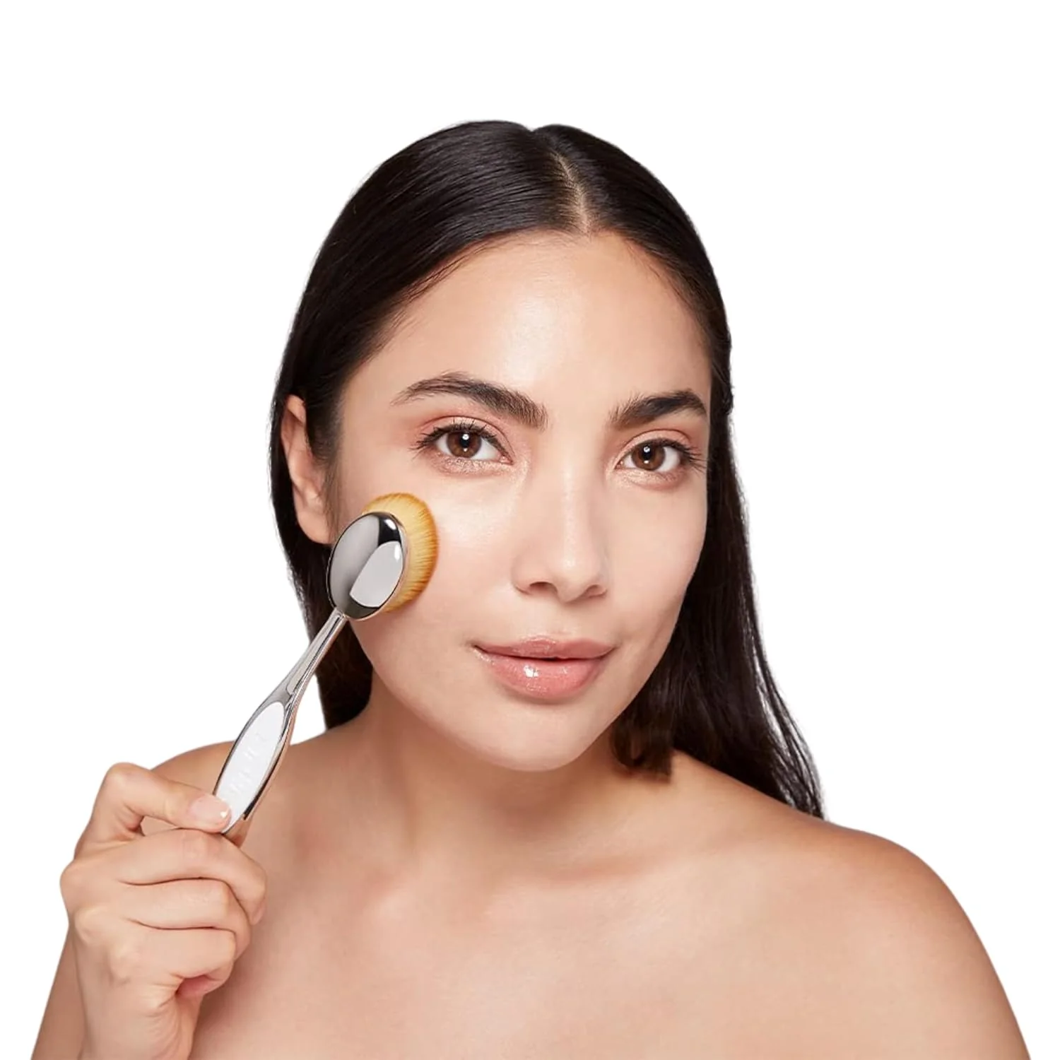 Elite Oval 7 Makeup Brush - Mirror Finish - Image 4