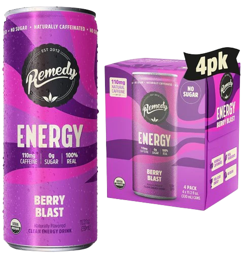 Energy Berry Blast Kombucha (4 Pack)