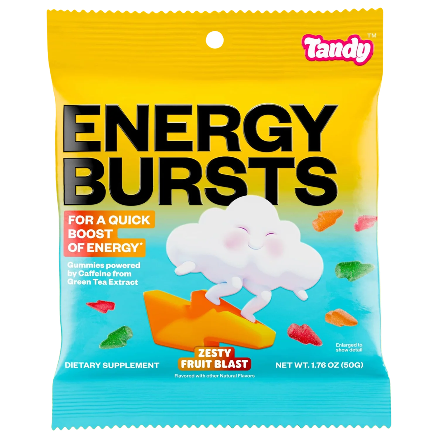 Energy Bursts Zesty Fruit Blast Gummies