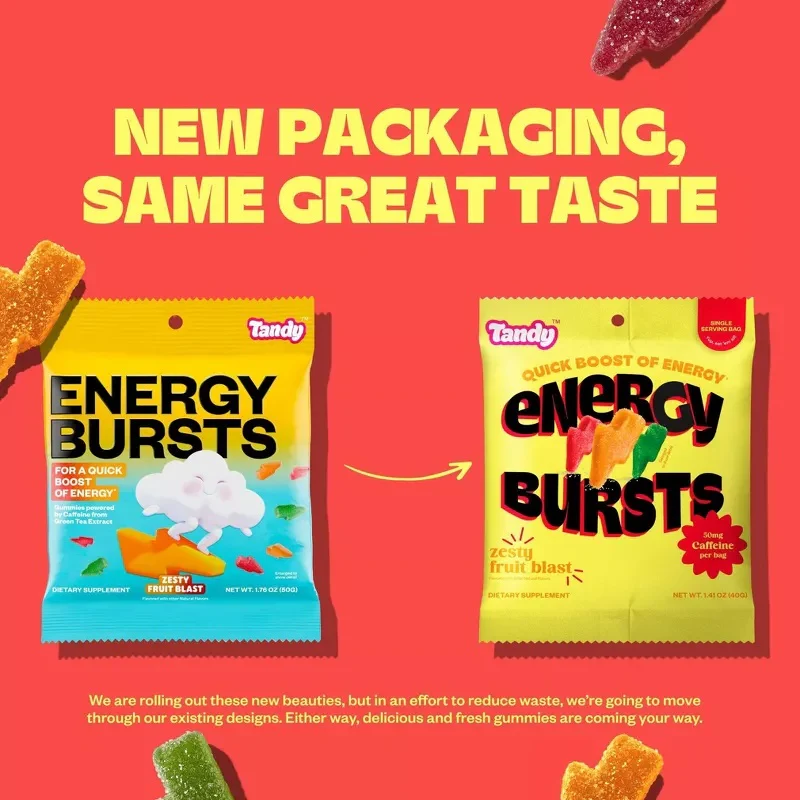 Energy Bursts Zesty Fruit Blast Gummies - Image 2