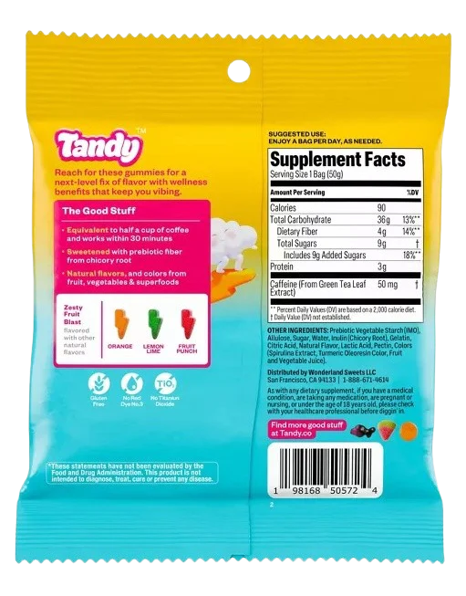 Energy Bursts Zesty Fruit Blast Gummies - Image 4