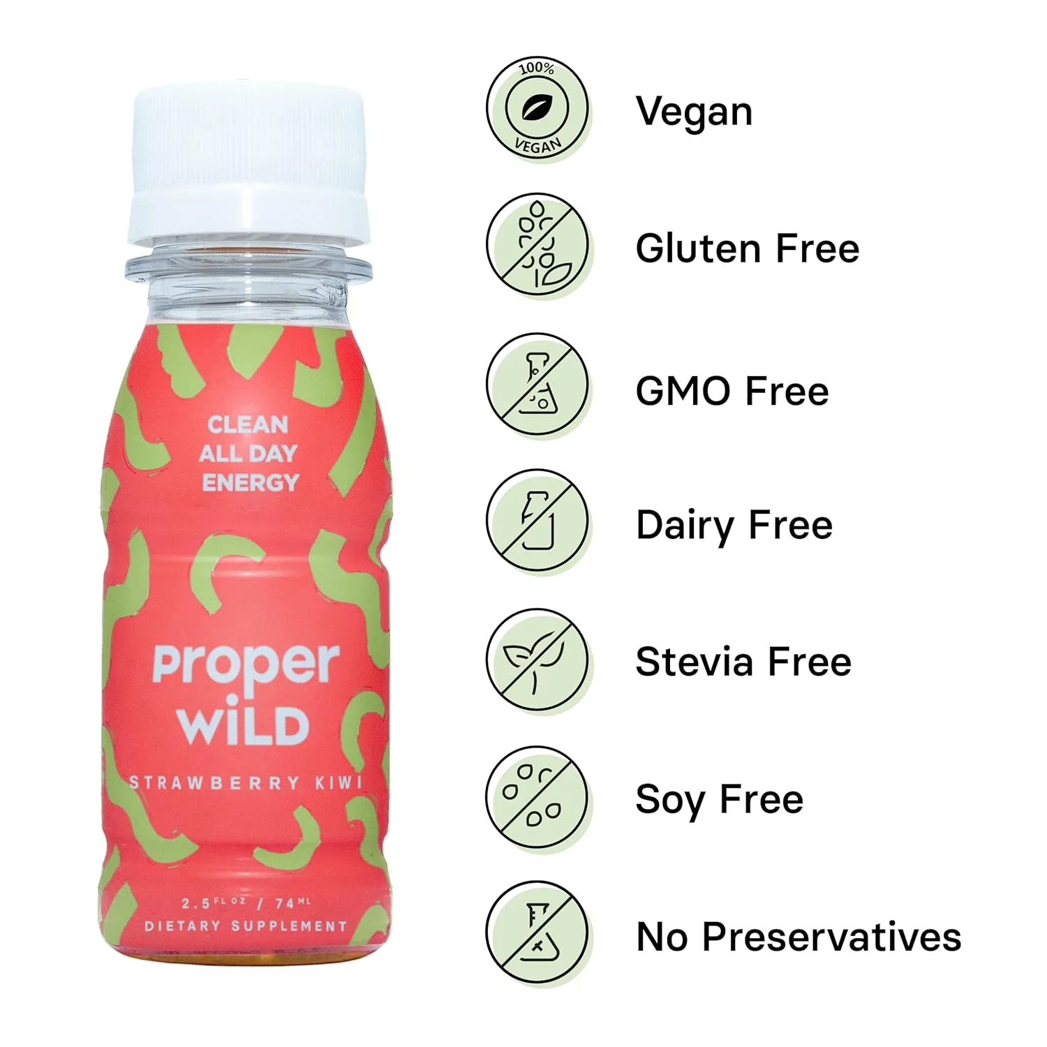 Clean All Day Energy Shots - Strawberry Kiwi (12 Pack) - Image 4