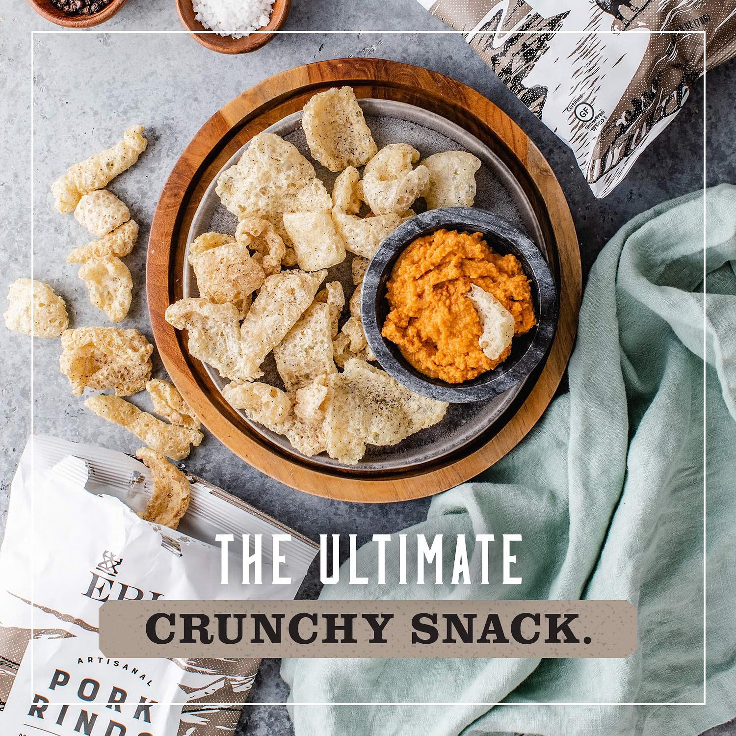 Sea Salt & Pepper Pork Rinds - Image 3