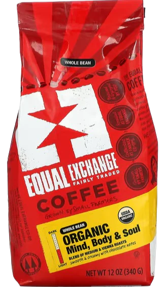Organic Mind Body & Soul Whole Bean Coffee