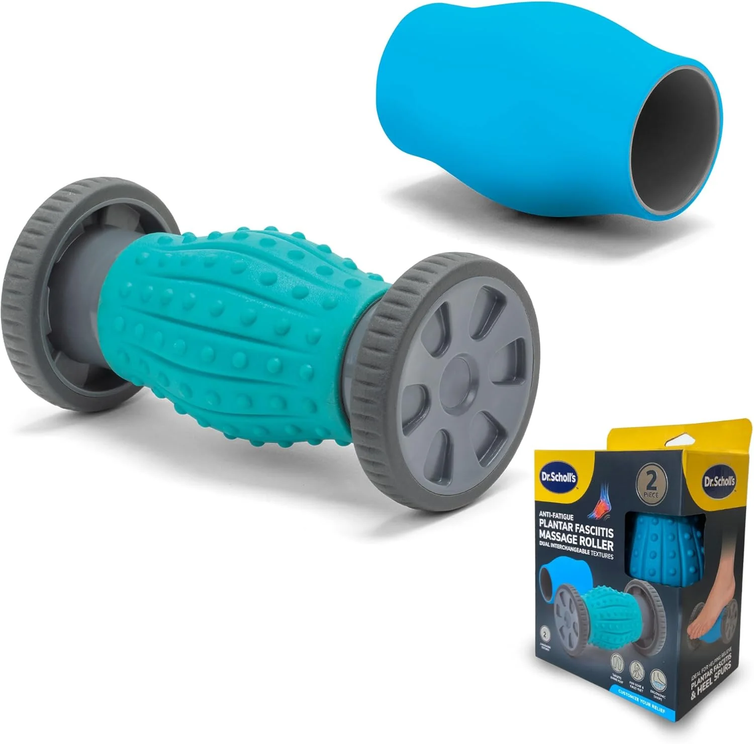 2-in-1 Foot Massage Roller with Interchangeable Massage Heads - Image 6