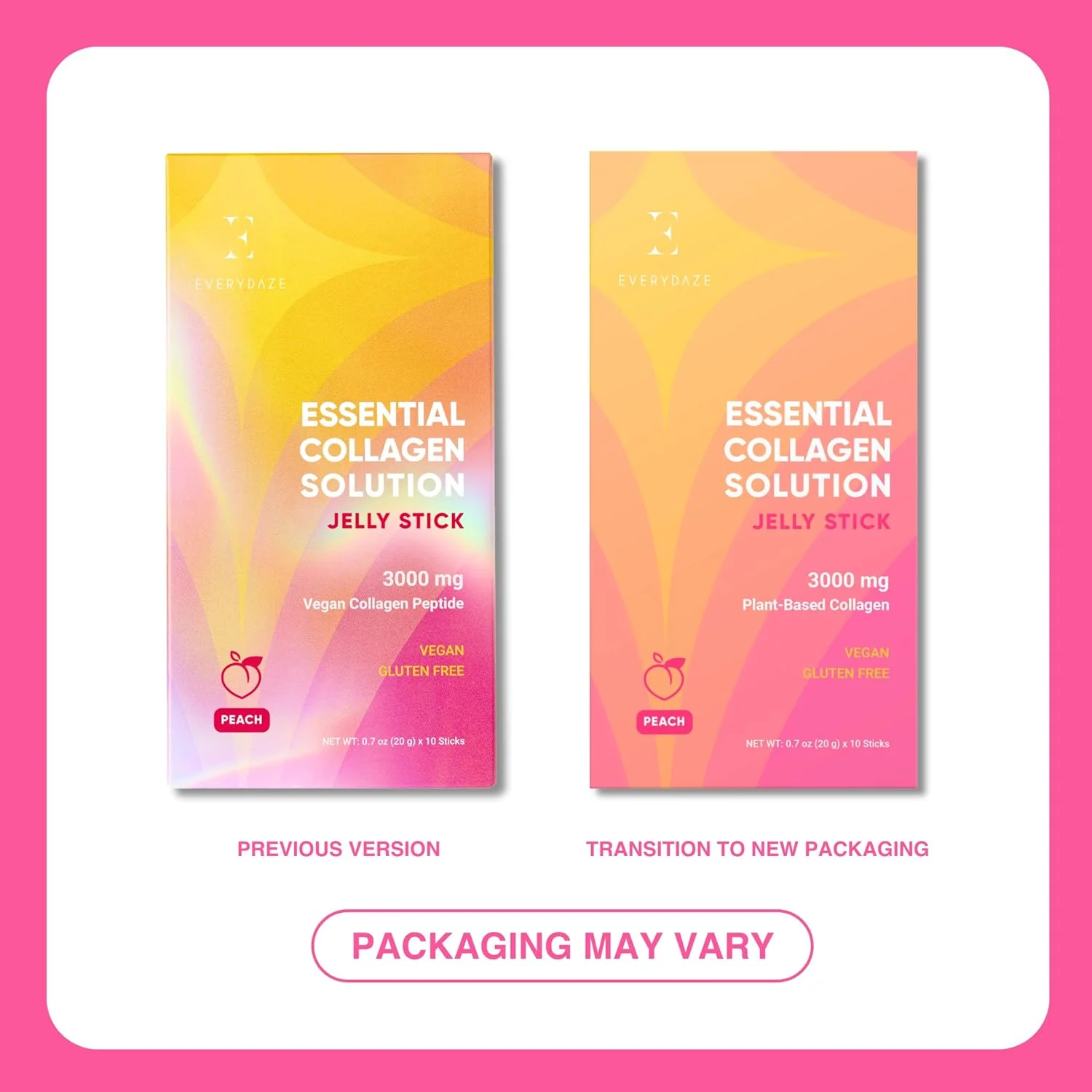 Essential Collagen Solution Jelly Stick - Peach (10 CT) - Image 2