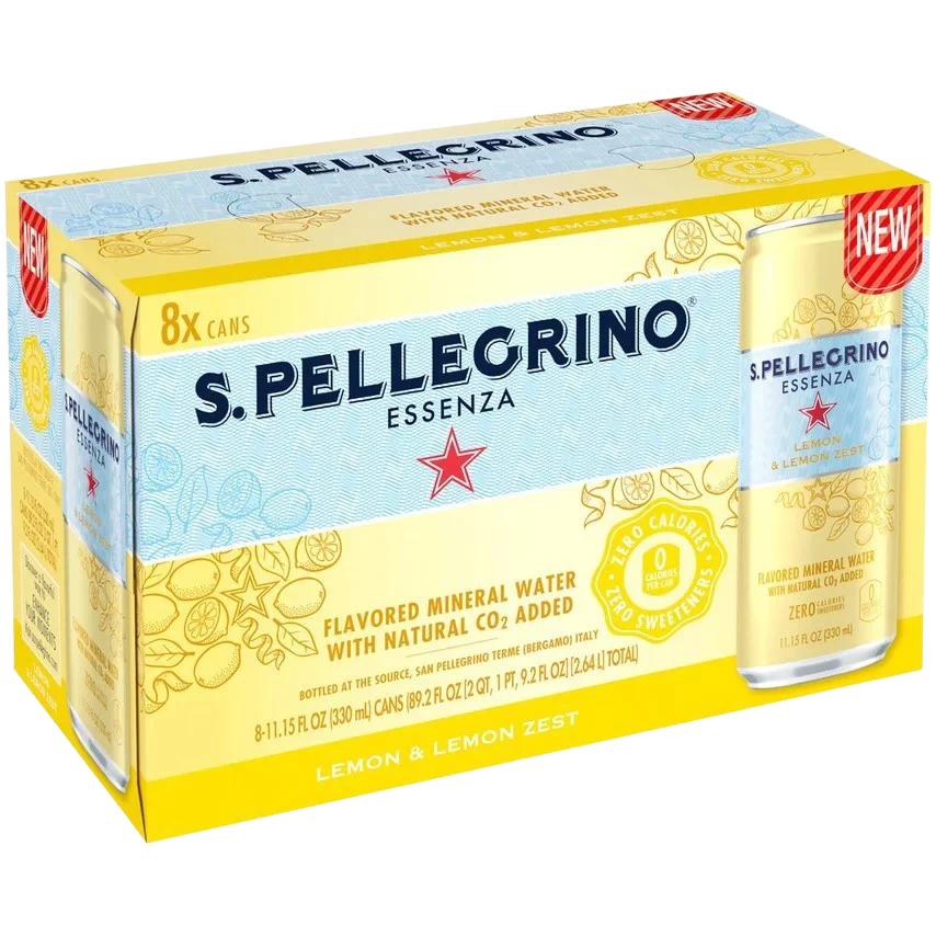 Essenza Lemon & Lemon Zest Flavored Water (8 Pack)
