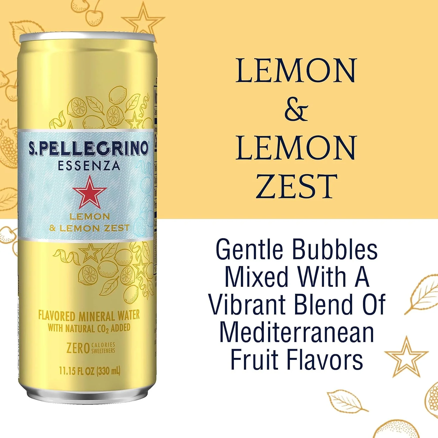 Essenza Lemon & Lemon Zest Flavored Water (8 Pack) - Image 3
