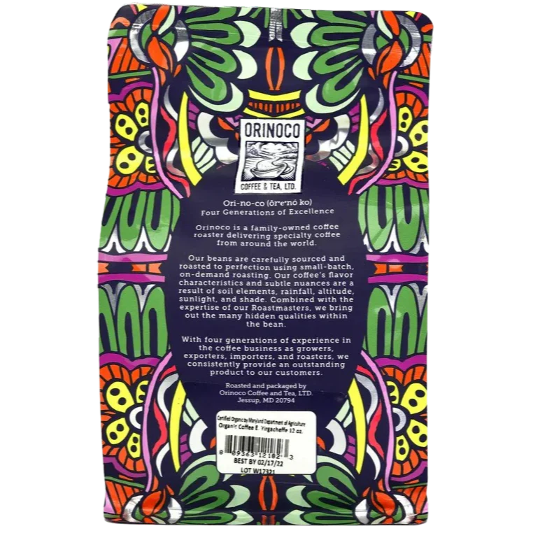 Ethiopian Yirgacheffe Whole Bean Light Roast Coffee - Image 2