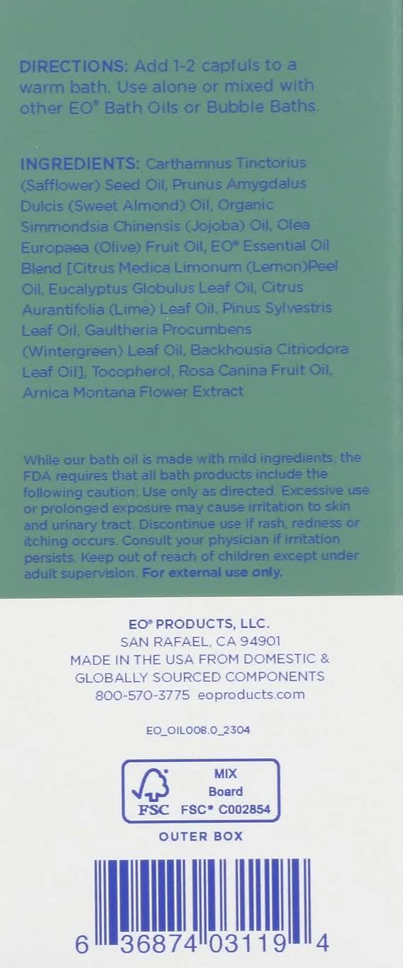 Eucalyptus Lemon Bath Oil - Image 2