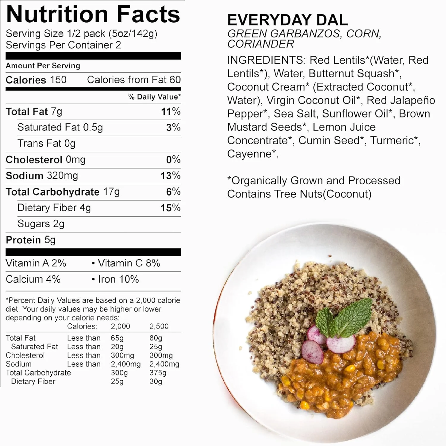 Everyday Dal Green Garbanzo, Corn & Coriander (6 Pack) - Image 6