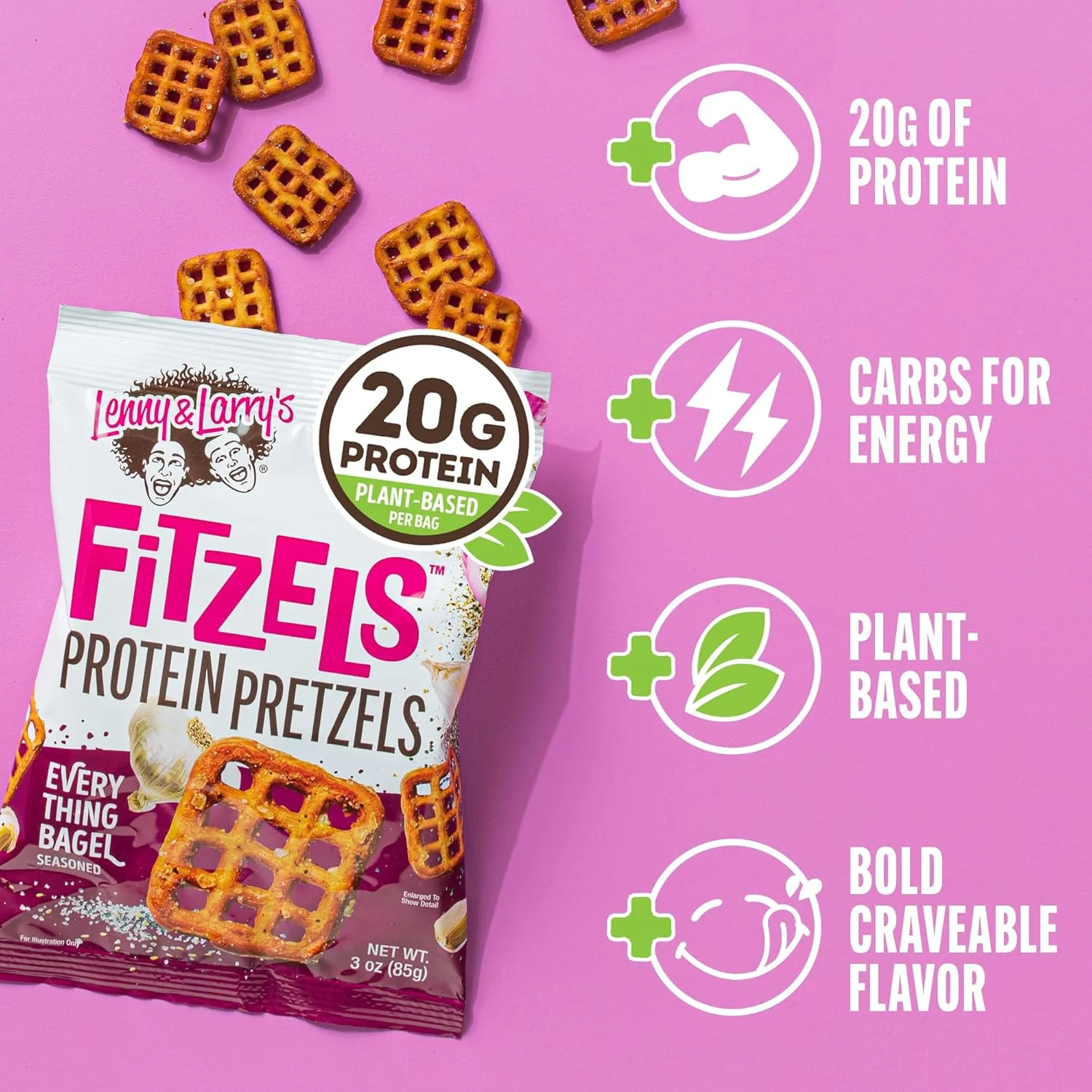 Everything Bagel Protein Pretzels (8 Pack) - Image 3