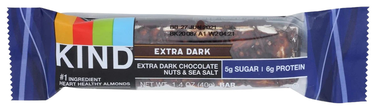 Extra Dark Chocolate Nuts & Sea Salt Bar (12 CT) - Image 2