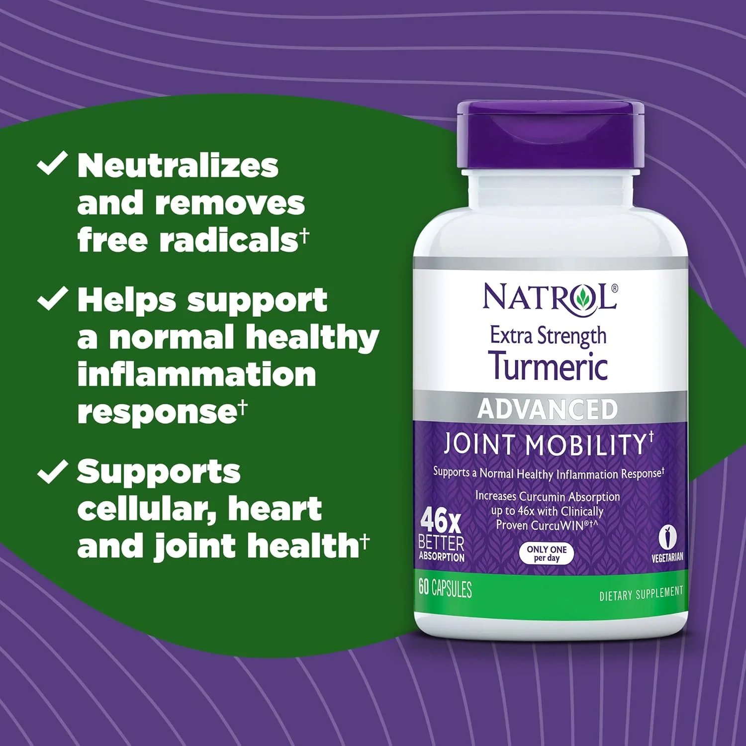 Extra Strength Turmeric (60 Capsules) - Image 2