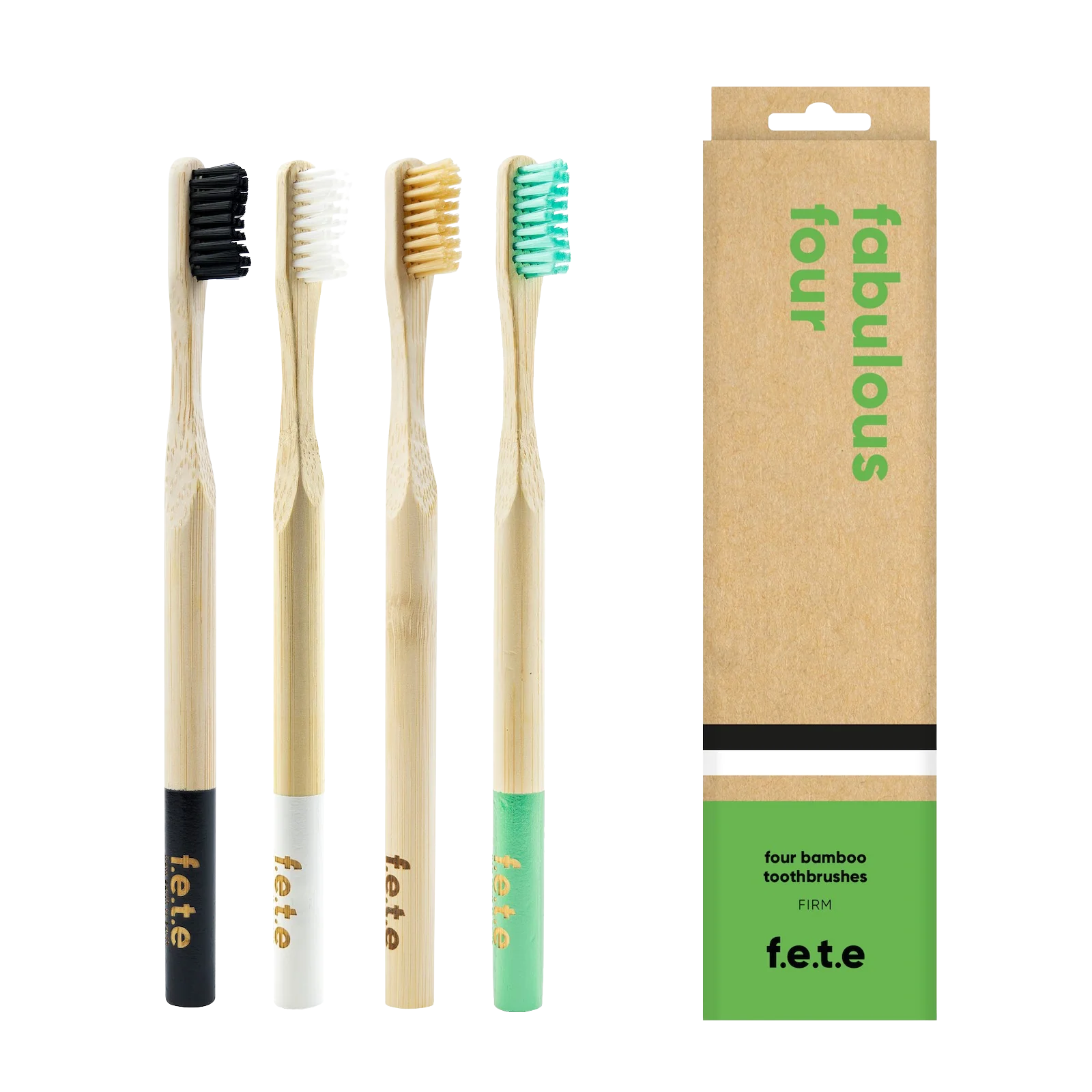 Fabulous Four Firm Bamboo Toothbrush (4 CT)