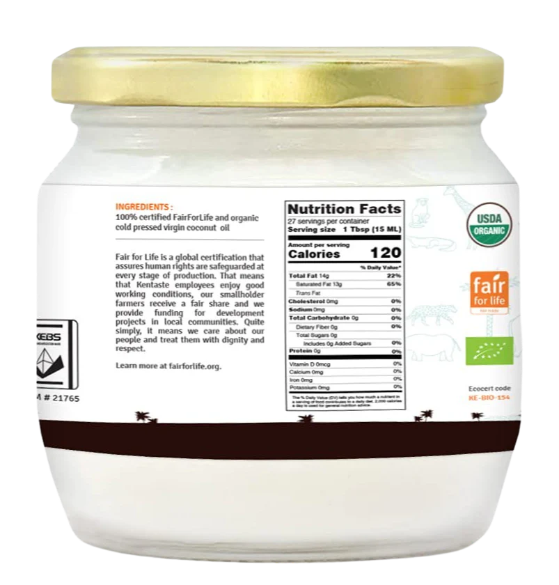 Fair Trade Organic Virgin Coconut Oil - Image 2