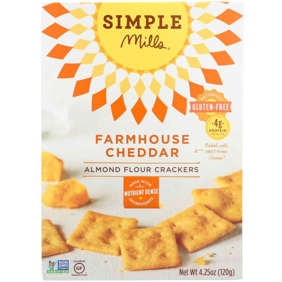Farmhouse Cheddar Almond Flour Crackers