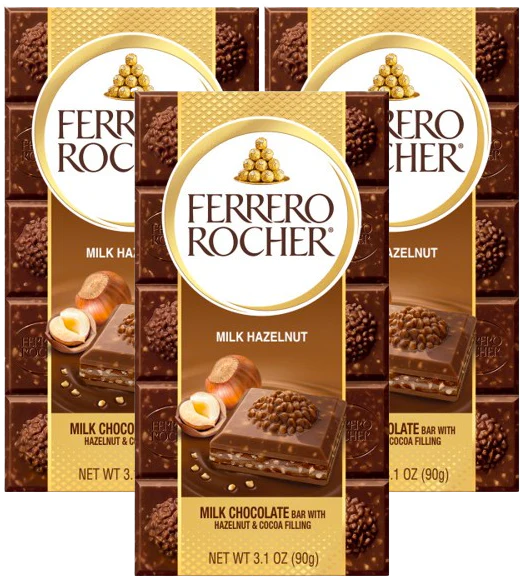 Milk Chocolate Hazelnut Bar (3 Pack)
