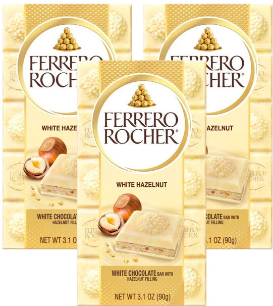 White Chocolate Hazelnut Bar (3 Pack)