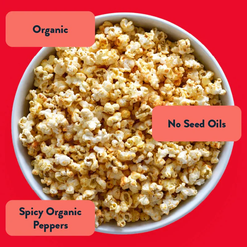 Organic Fiery Hot Popcorn - Image 3