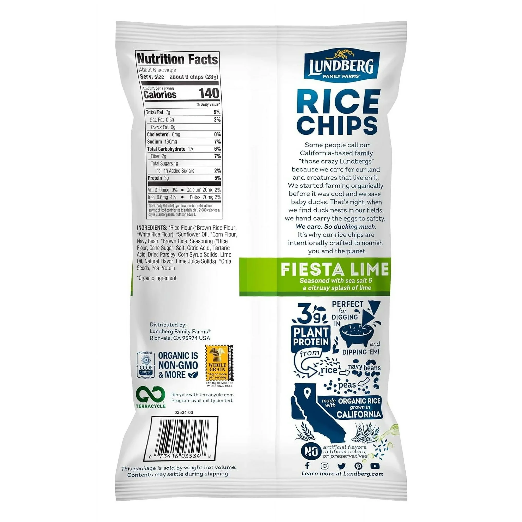 Fiesta Lime Rice Chips - Image 3