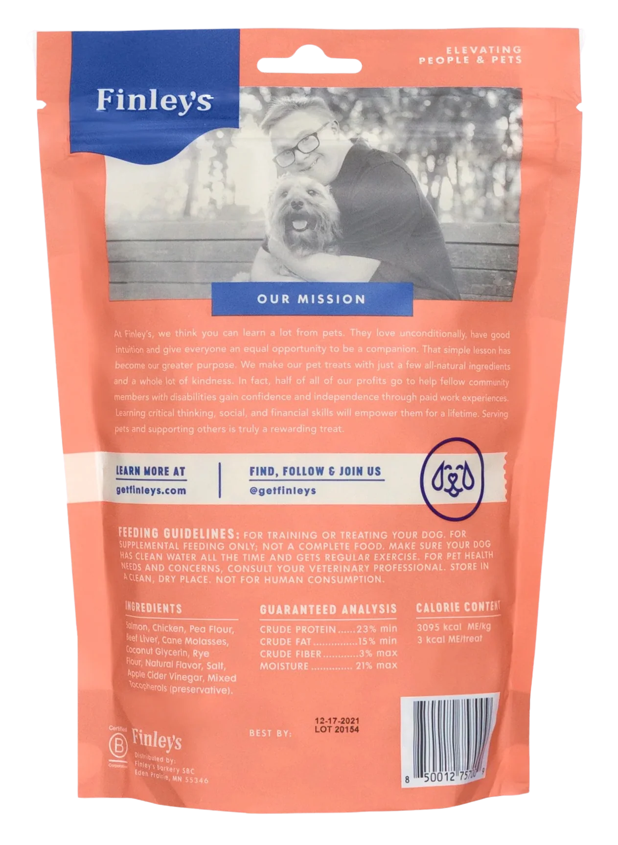 Natural Salmon Soft Training Bite Dog Treats - Image 2