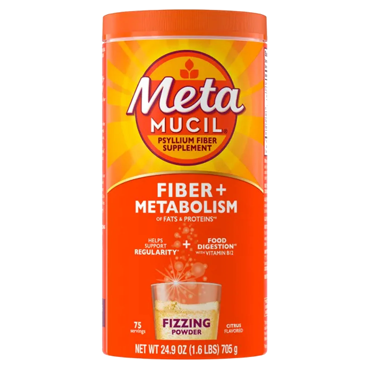 Fizzy Fiber Supplement Powder - Citrus Flavor