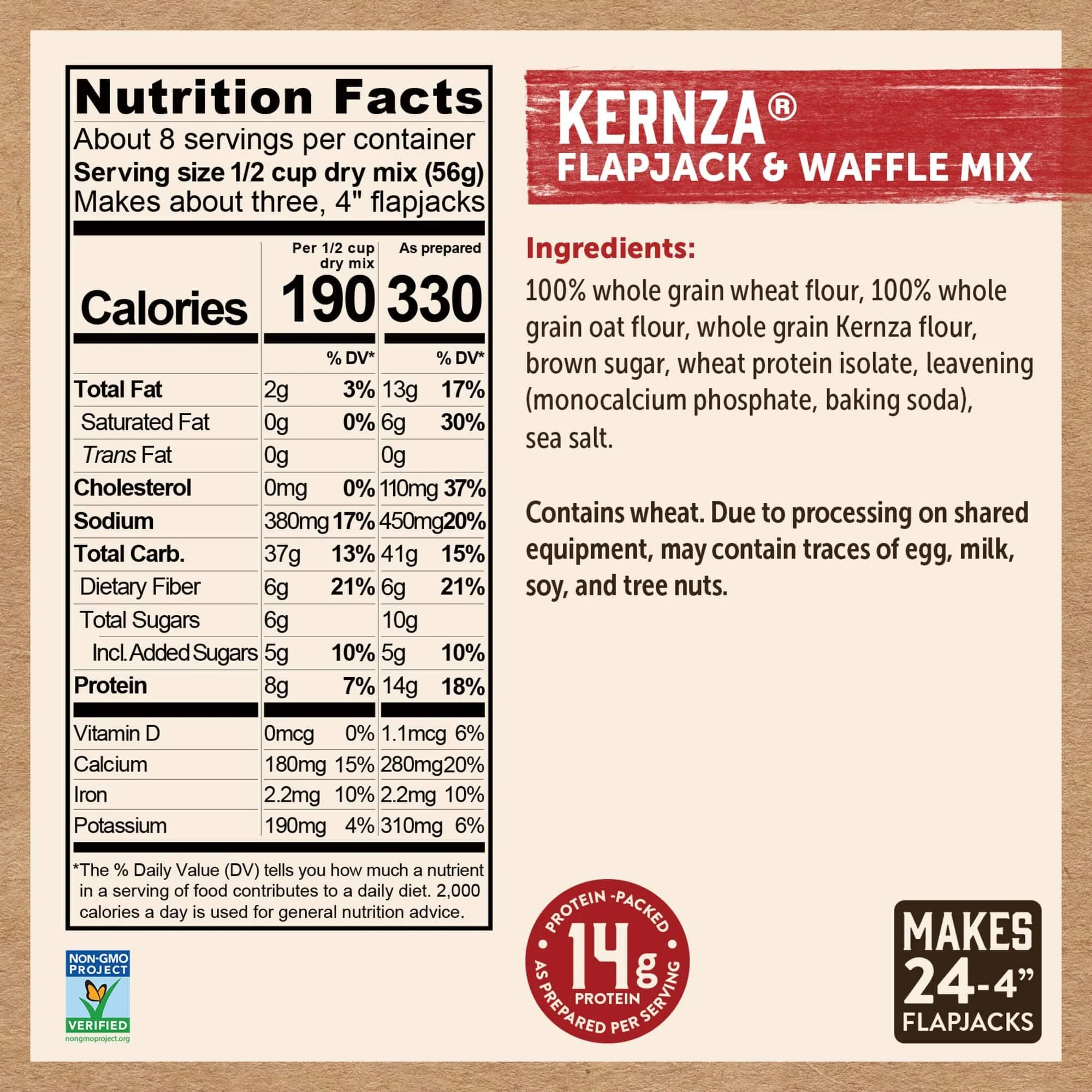 Kernza Cakes Flapjack & Waffle Mix - Image 2