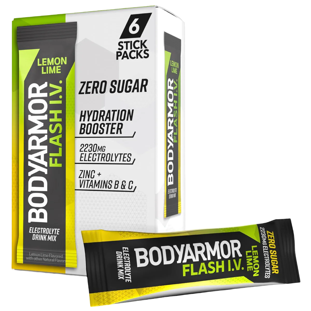 Flash IV Lemon Lime Electrolyte Drink Mix Packets (6 CT)