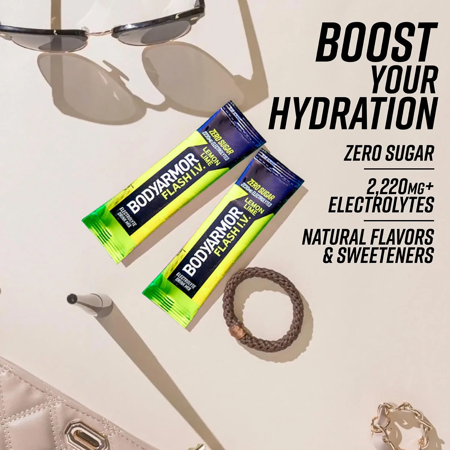 Flash IV Lemon Lime Electrolyte Drink Mix Packets (6 CT) - Image 4