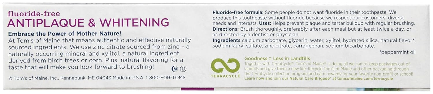 Antiplaque and Whitening Spearmint Natural Toothpaste - Image 3