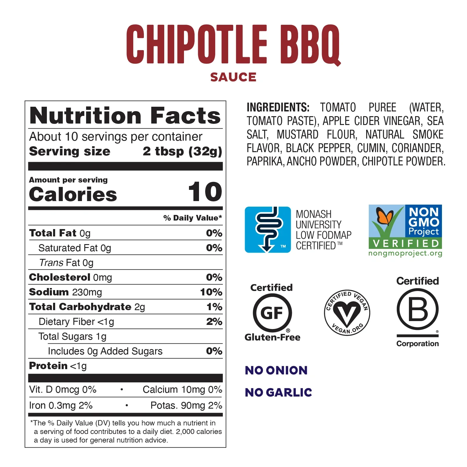 Unsweetened Chipotle Bbq Sauce - Image 2