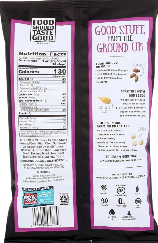 Black Bean Multigrain Chips - Image 2