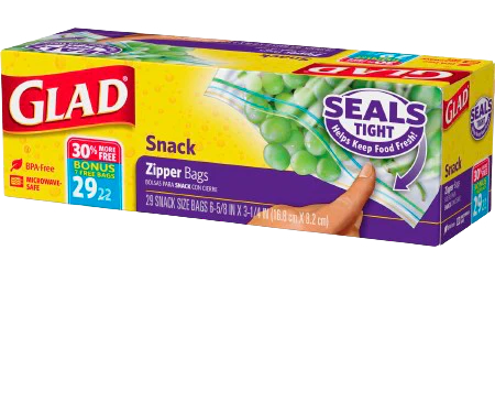 Food Storage Zipper Snack Bags