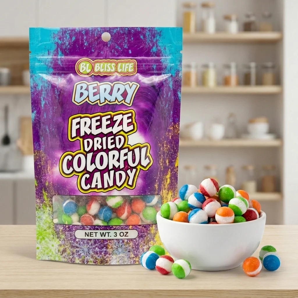 Freeze-Dried Colorful Rainbow Candy - Berry - Image 2
