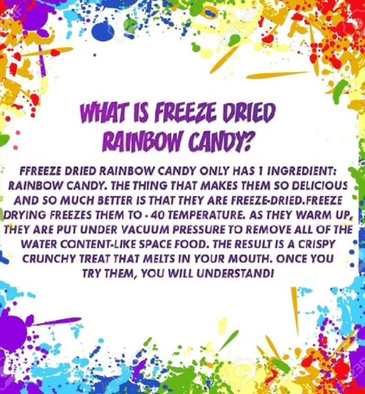 Freeze-Dried Colorful Rainbow Candy - Berry - Image 5