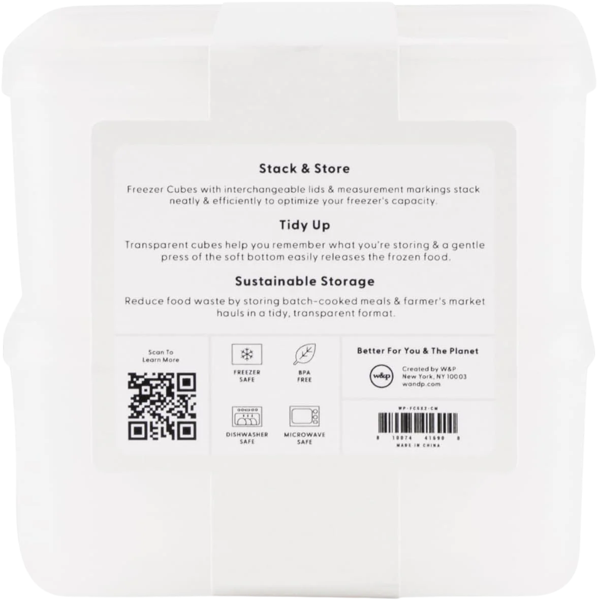 Freezer Cube - Set of 2 - Cream (Small) - Image 3